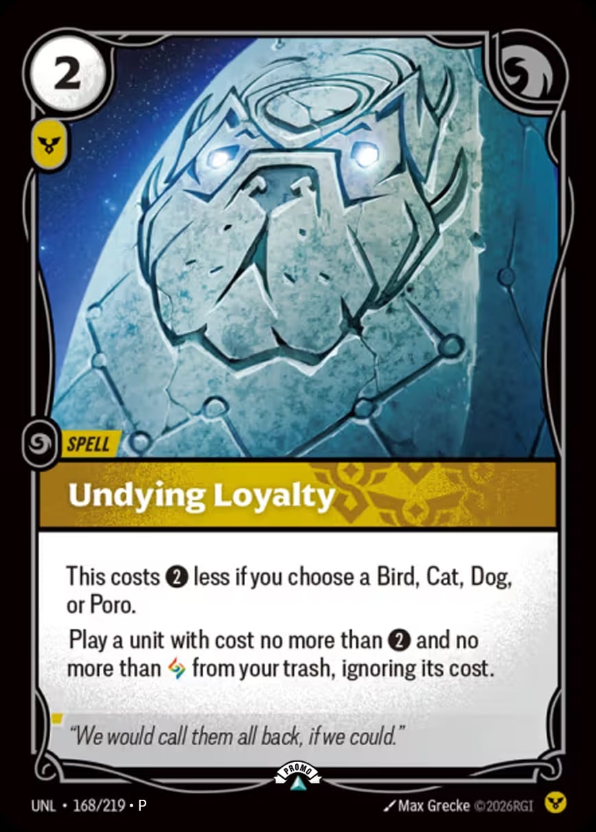 Undying Loyalty (Promo) [ Inglese / Cinese Semplificato ]