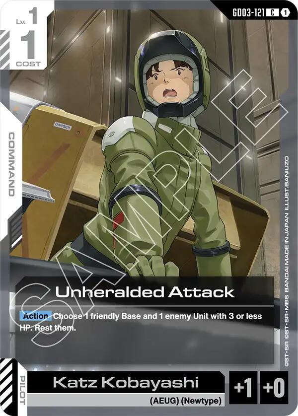 Unheralded Attack GD03-121 [ Inglese / Giapponese ]