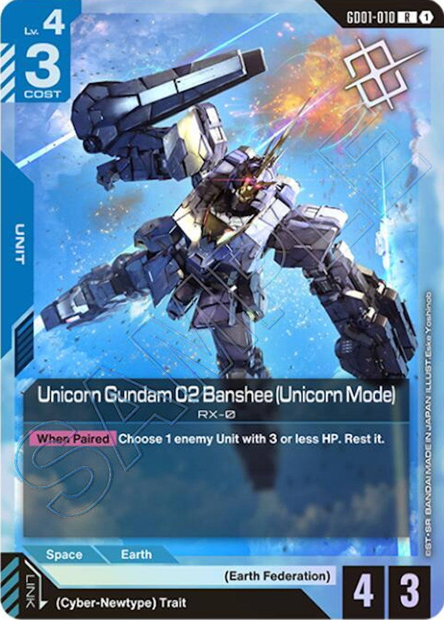 Unicorn Gundam 02 Banshee (Judgepack 01) GD01-010 [ Inglese / Giapponese ]