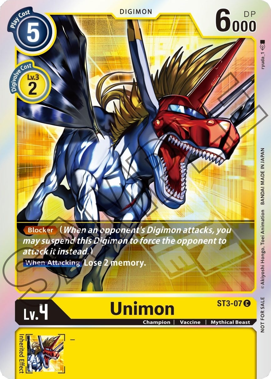 Unimon ST3-07 [ Inglese / Giapponese ]