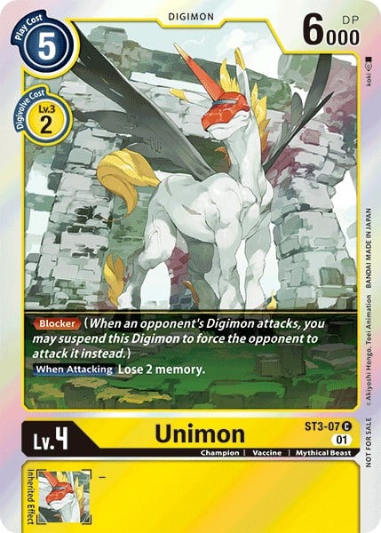 Unimon ST3-07 [ Inglese / Giapponese ]