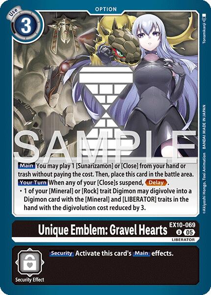 Unique Emblem : Gravel Hearts EX10-069 [ Inglese / Giapponese ]