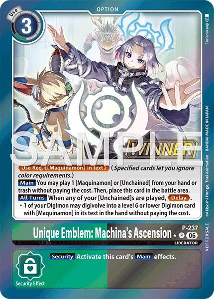 Unique Emblem: Machina's Ascension P-237 [ Inglese / Giapponese ]