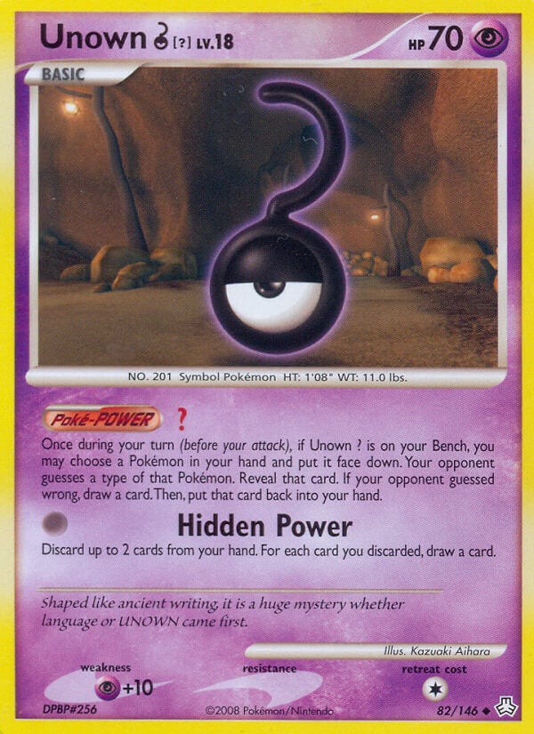 Unown [?] Lv.18 - Il Risveglio dei Miti 82/146 [ Italiano / Inglese ]