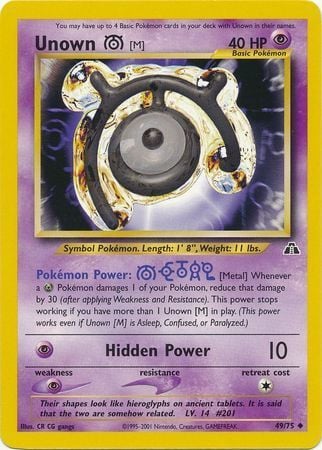 Unown [M] - Neo Discovery 49/75 [ Italiano / Inglese ]