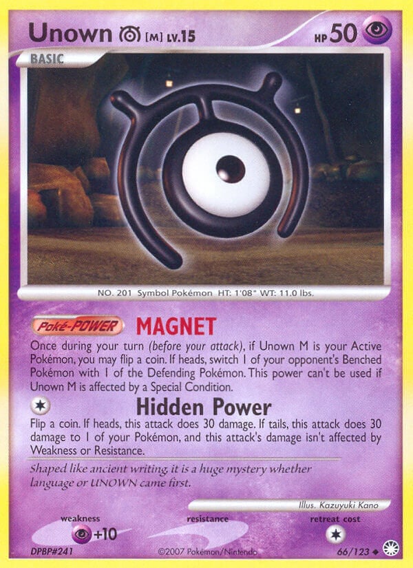 Unown [M] Lv.15 - Tesori Misteriosi 66/123 [ Italiano / Inglese ]