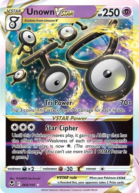 Unown V ASTRO - Tempesta Argentata 066/195 [ Italiano / Inglese ]