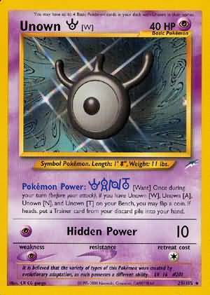 Unown [W] - Neo Destiny 29/105 [ Italiano / Inglese ]