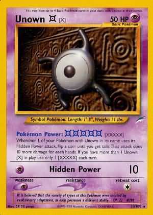 Unown [X] - Neo Destiny 30/105 [ Italiano / Inglese ]