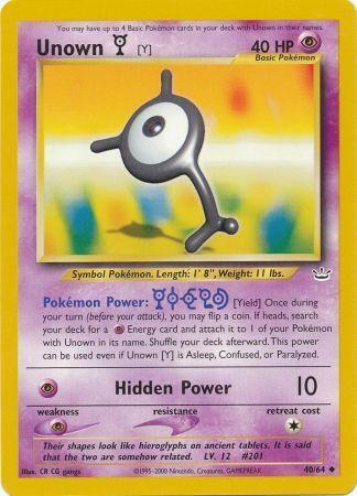 Unown Y - Neo Revelation 40/64 [ Italiano / Inglese ]