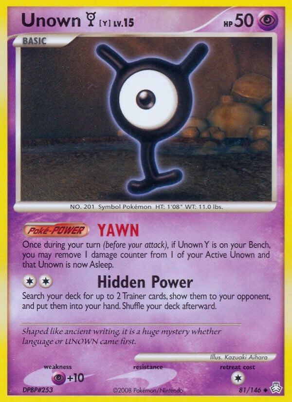 Unown [Y] Lv.15 - Il Risveglio dei Miti 81/146 [ Italiano / Inglese ]