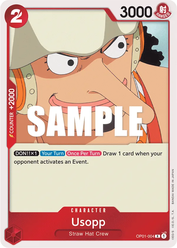 Usopp OP01-004 [ Inglese / Giapponese / Francese / Cinese Semplificato ]
