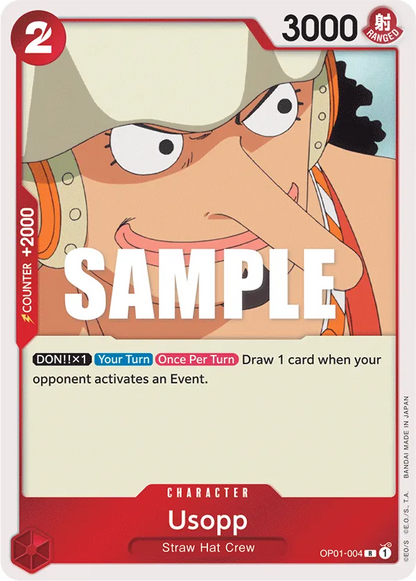 Usopp OP01-004 [ Inglese / Giapponese / Francese / Cinese Semplificato ]