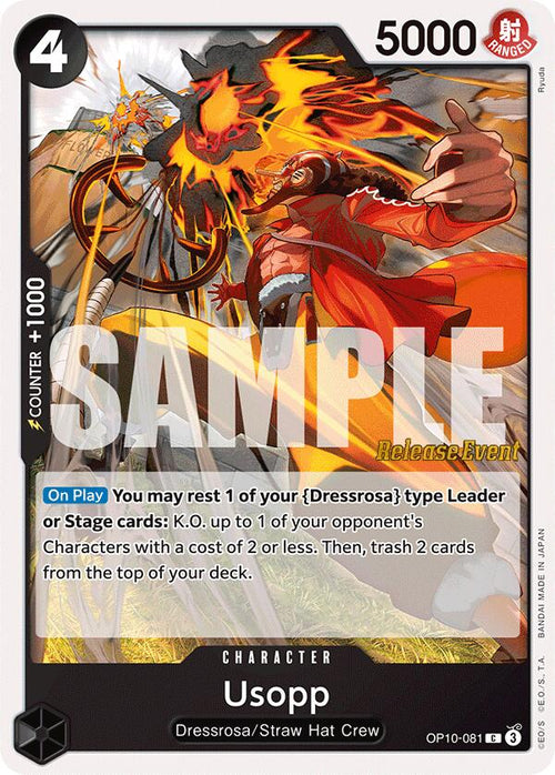 Usopp OP10-081 [ Inglese / Giapponese / Francese / Cinese Semplificato ]