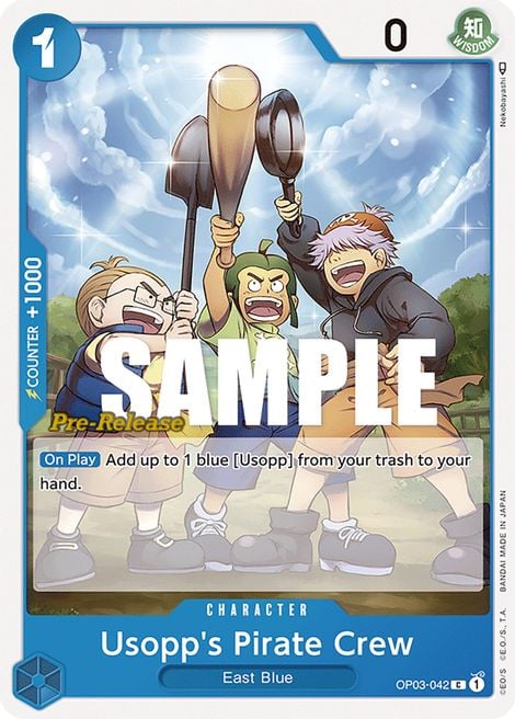 Usopp's Pirate Crew OP03-042 [ Inglese / Giapponese / Francese / Cinese Semplificato ]