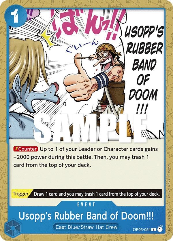 Usopp's Rubber Band of Doom!!! OP03-054 [ Inglese / Giapponese / Francese / Cinese Semplificato ]