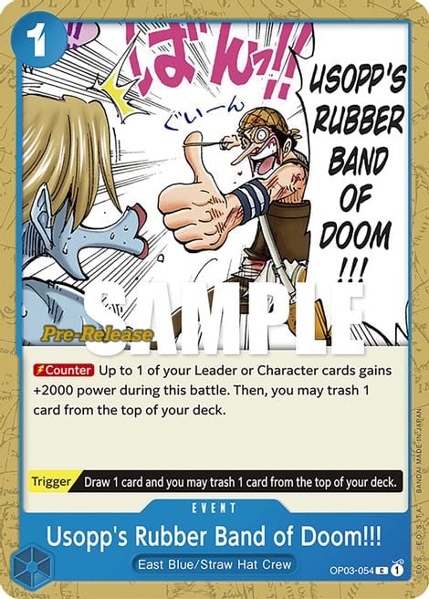 Usopp's Rubber Band of Doom!!! OP03-054 [ Inglese / Giapponese / Francese / Cinese Semplificato ]