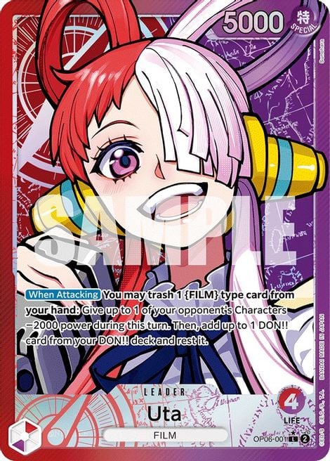 Uta OP06-001 [ Inglese / Giapponese / Francese / Cinese Semplificato ]
