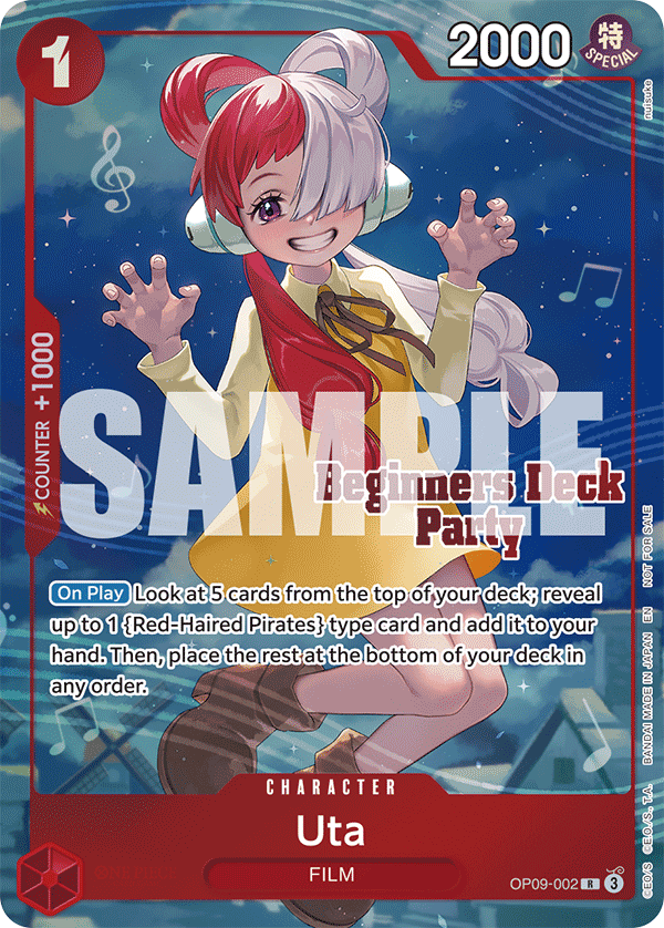 Uta OP09-002 [ Inglese / Giapponese / Francese / Cinese Semplificato ]
