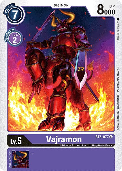 Vajramon BT5-077 [ Inglese / Giapponese ]