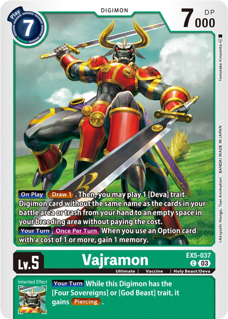 Vajramon EX5-037 [ Inglese / Giapponese ]