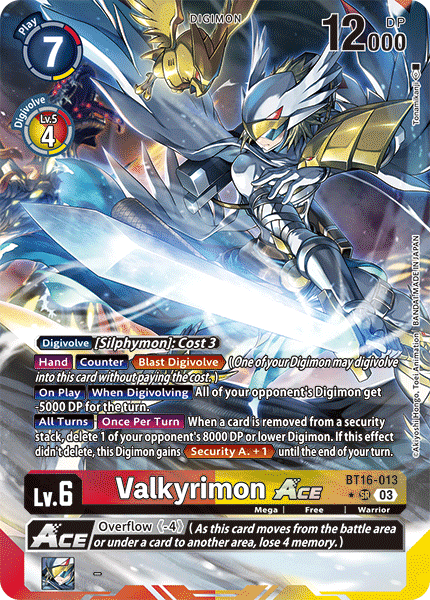 Valkyrimon Ace BT16-013 [ Inglese / Giapponese ]