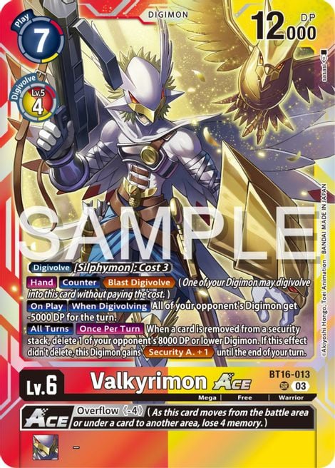 Valkyrimon Ace BT16-013 [ Inglese / Giapponese ]