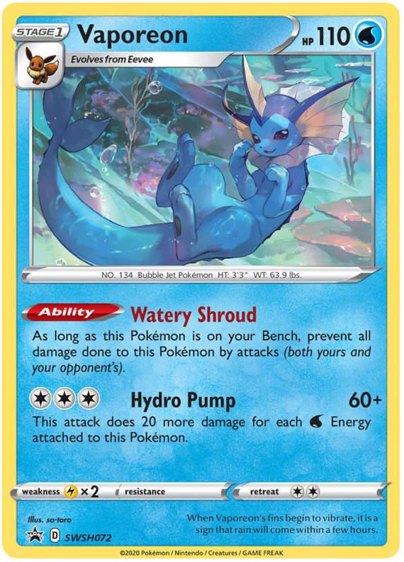 Vaporeon - SPSC Promo 72 [ Italiano / Inglese ]