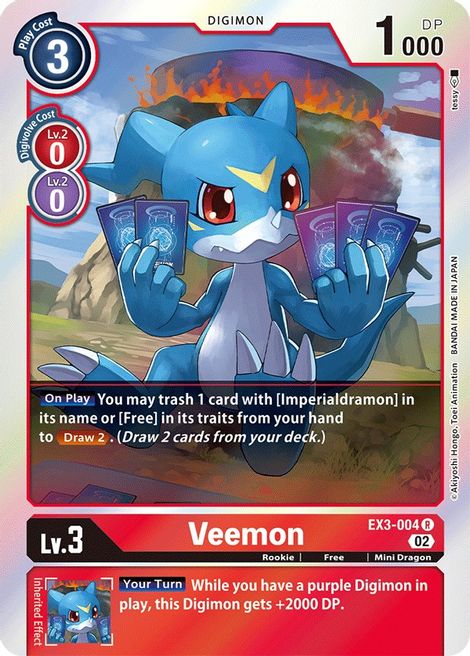 Veemon EX3-004 [ Inglese / Giapponese ]