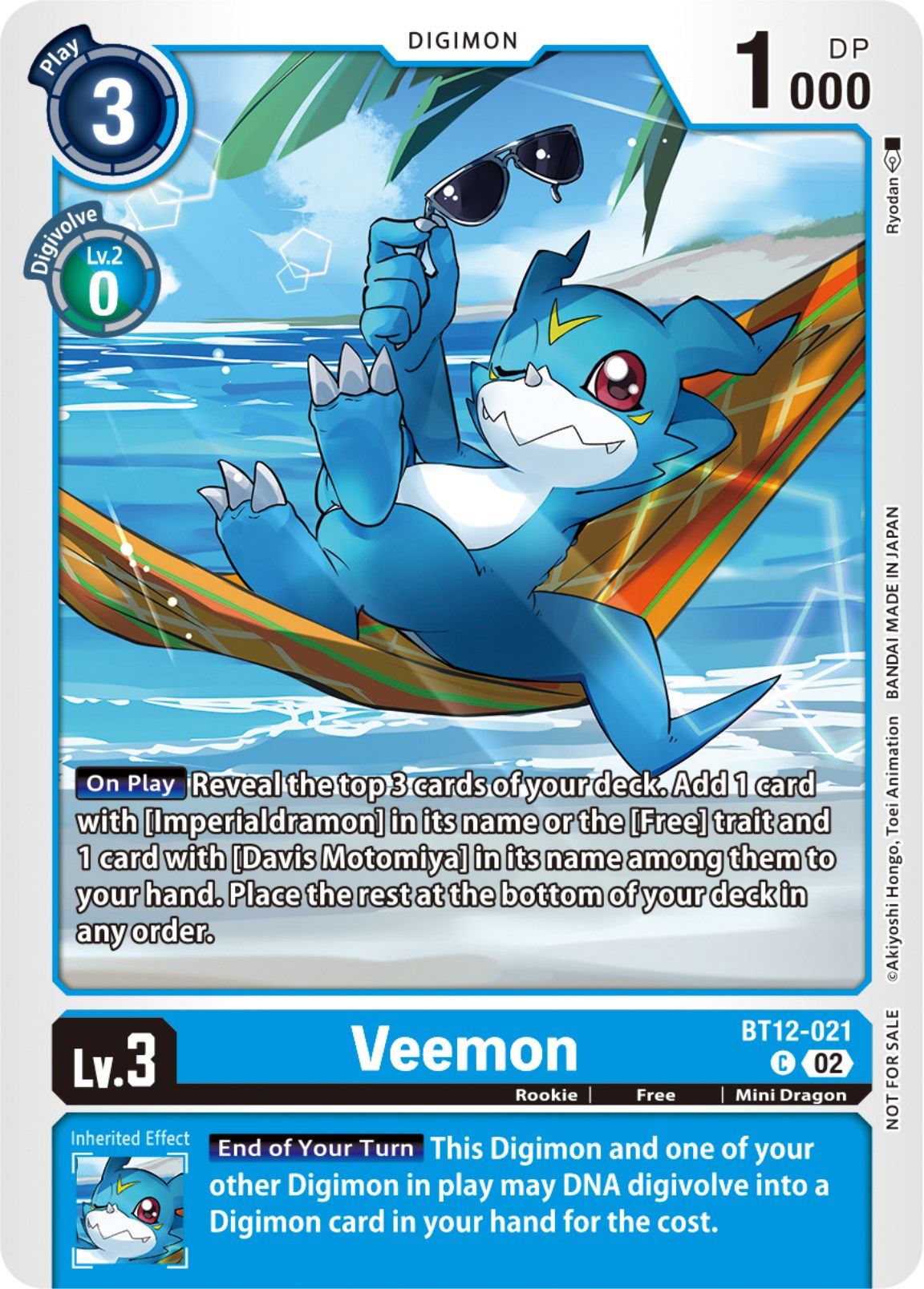 Veemon BT12-021 [ Inglese / Giapponese ]
