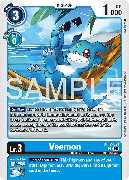 Veemon BT12-021 [ Inglese / Giapponese ]