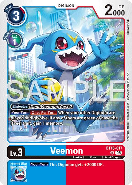 Veemon BT16-017 [ Inglese / Giapponese ]