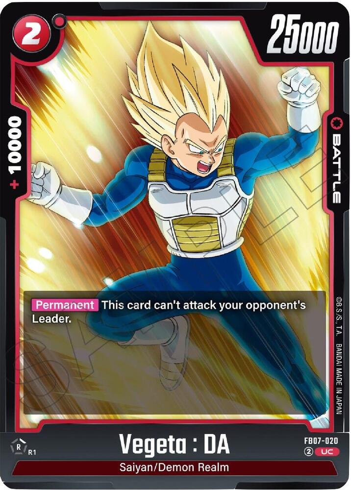 Vegeta : DA FB07-020 [ Inglese / Giapponese ]