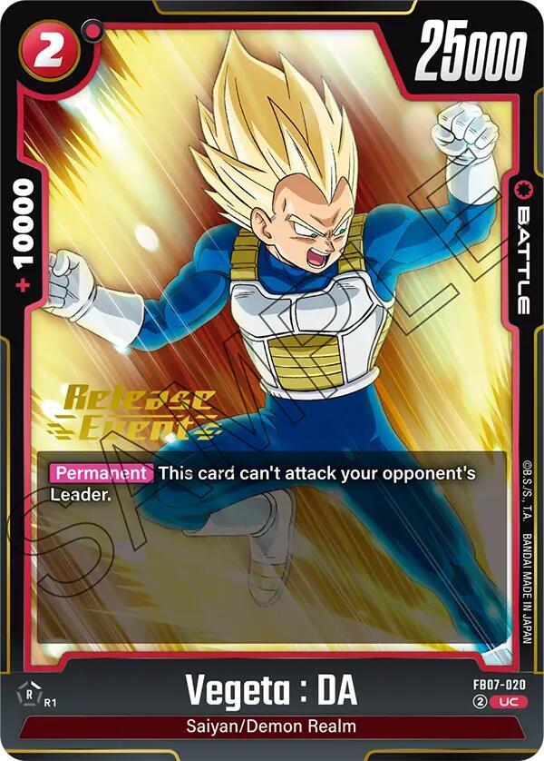 Vegeta : DA FB07-020 [ Inglese / Giapponese ]