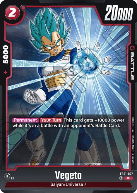 Vegeta FB01-027 [ Inglese / Giapponese ]