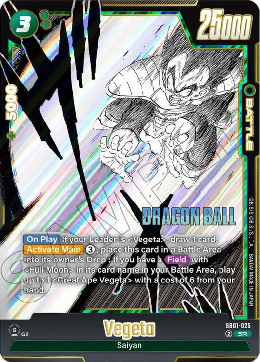 Vegeta SB01-025 [ Inglese / Giapponese ]