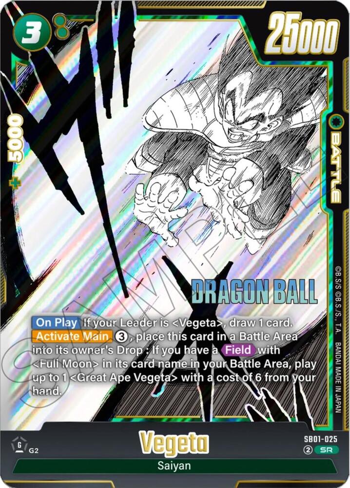 Vegeta SB01-025 [ Inglese / Giapponese ]