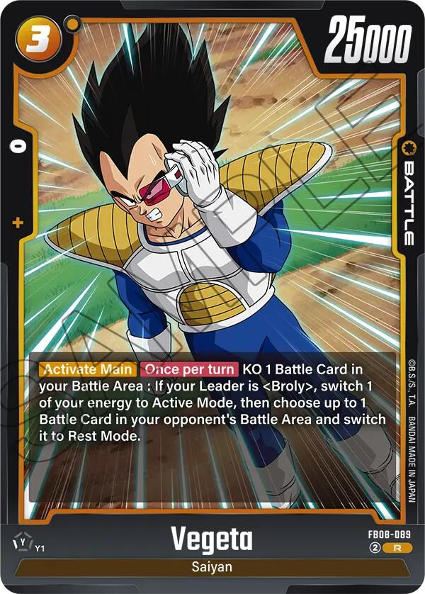 Vegeta FB08-089 [ Inglese / Giapponese ]