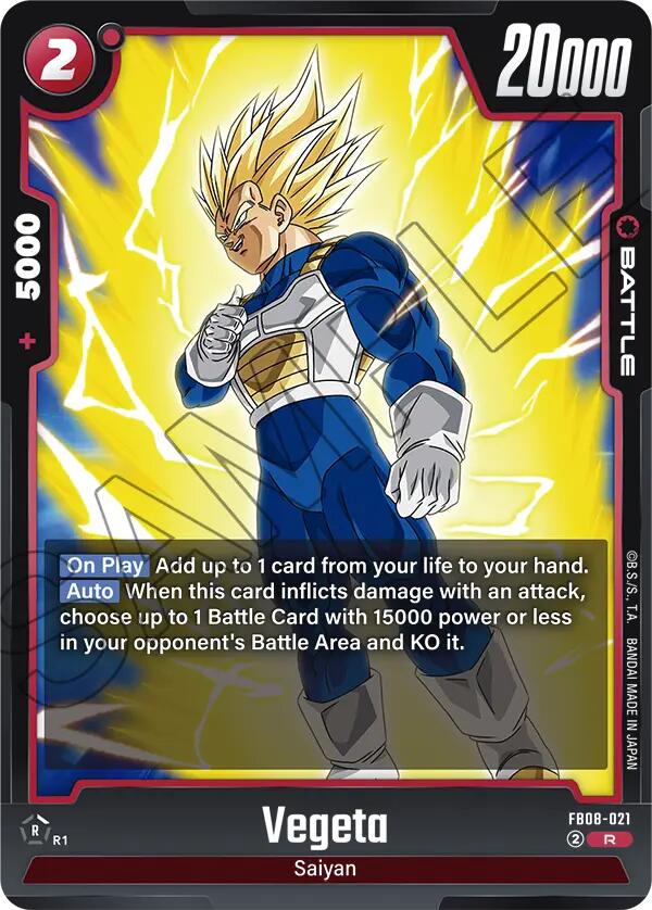Vegeta FB08-021 [ Inglese / Giapponese ]