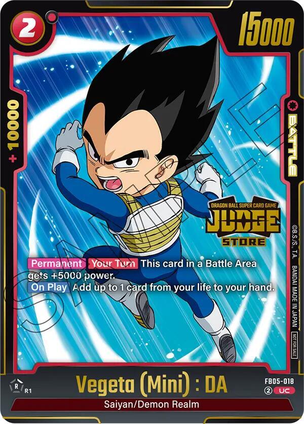 Vegeta : DA (Judgepack 04 Store) FB05-018 [ Inglese / Giapponese ]