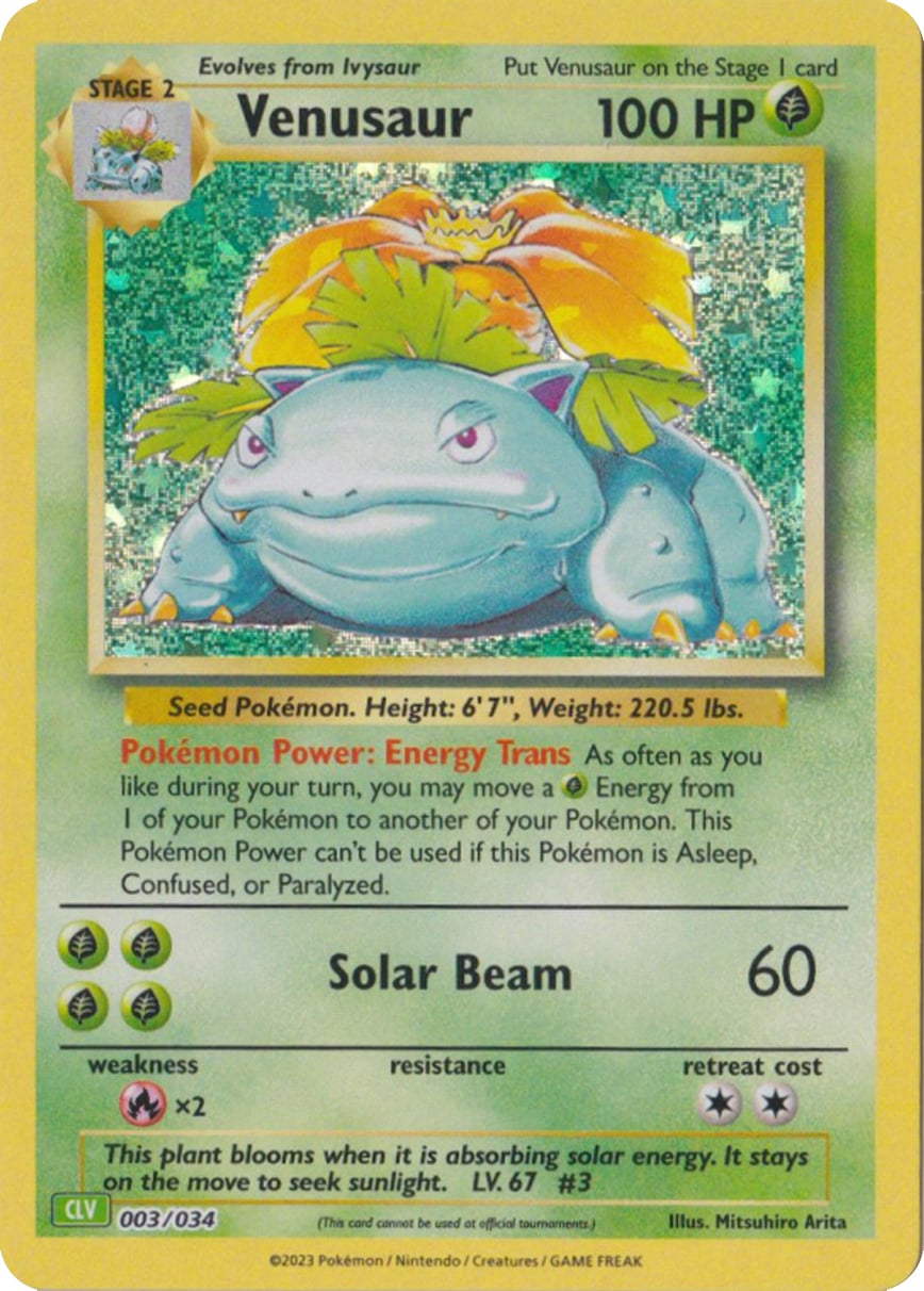 Venusaur - Pokémon TCG Classic: Venusaur & Lugia ex Deck 003/034 [ Inglese ]