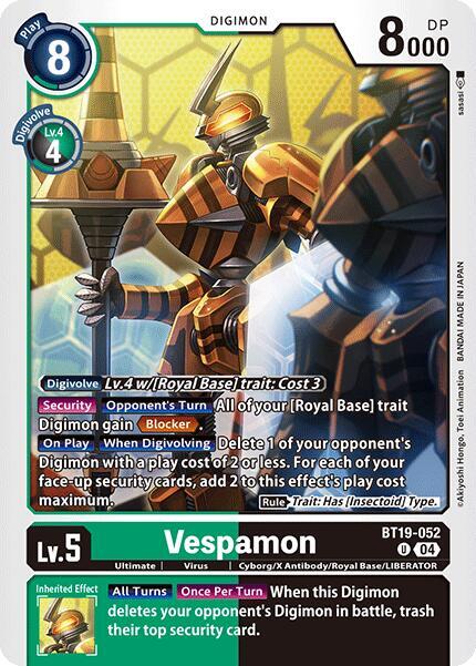 Vespamon BT19-052 [ Inglese / Giapponese ]