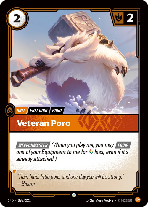 Veteran Poro (Common) [ Inglese / Cinese Semplificato ]