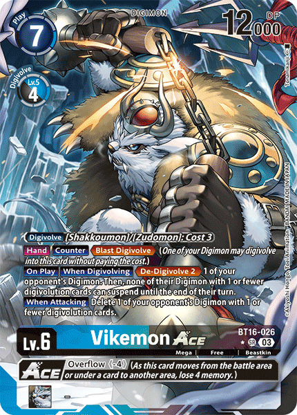 Vikemon Ace BT16-026 [ Inglese / Giapponese ]