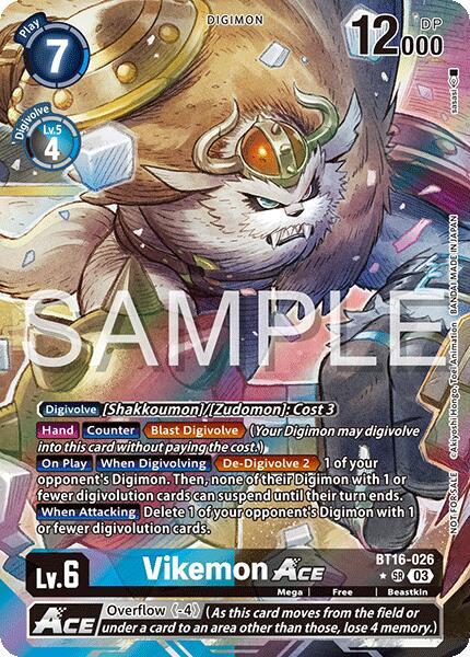 Vikemon Ace BT16-026 [ Inglese / Giapponese ]