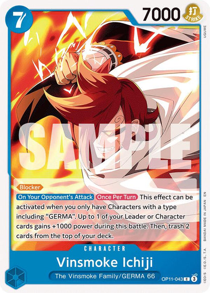 Vinsmoke Ichiji OP11-043 [ Inglese / Giapponese / Francese / Cinese Semplificato ]