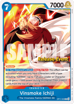 Vinsmoke Ichiji OP11-043 [ Inglese / Giapponese / Francese / Cinese Semplificato ]