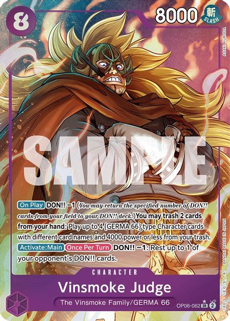 Vinsmoke Judge OP06-062 [ Inglese / Giapponese / Francese / Cinese Semplificato ]