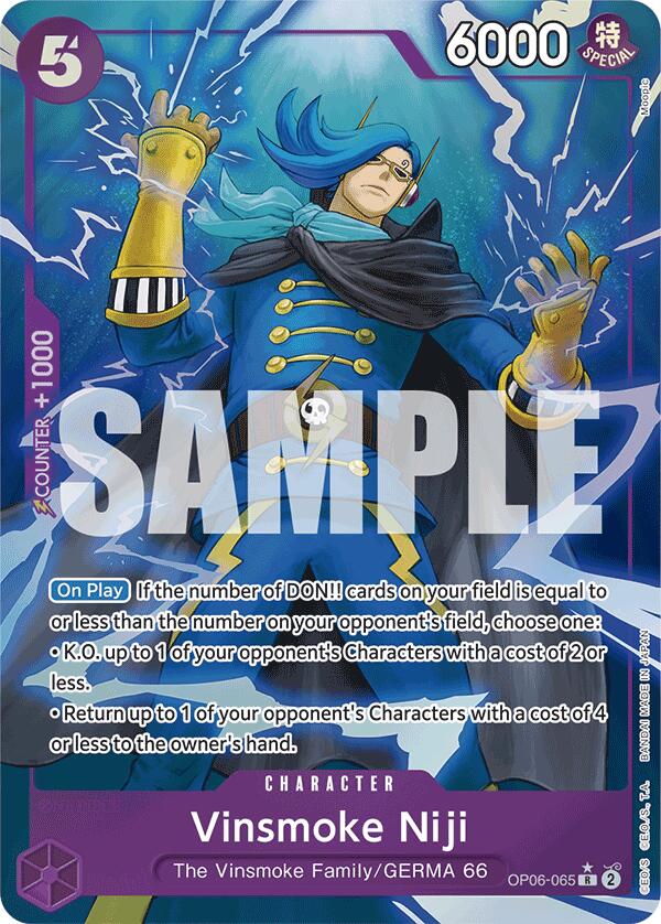 Vinsmoke Niji OP06-065 [ Inglese / Giapponese / Francese / Cinese Semplificato ]
