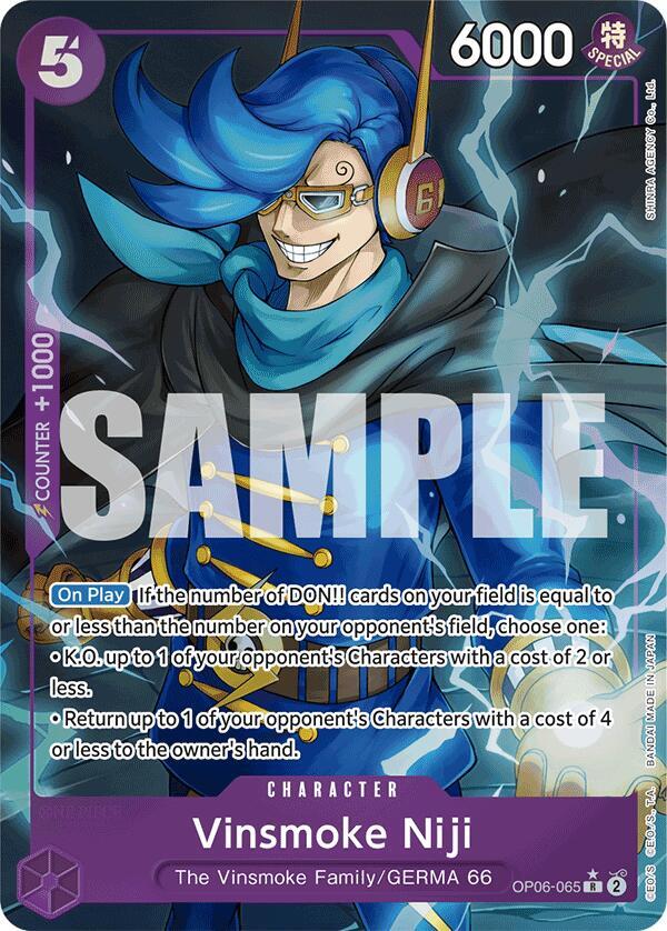 Vinsmoke Niji OP06-065 [ Inglese / Giapponese / Francese / Cinese Semplificato ]